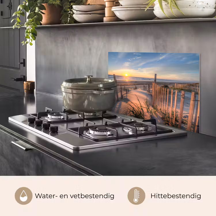 Strand - Zee - Duin - Zonsondergang - Landschap keuken achterwand spatscherm klein -usp_NL