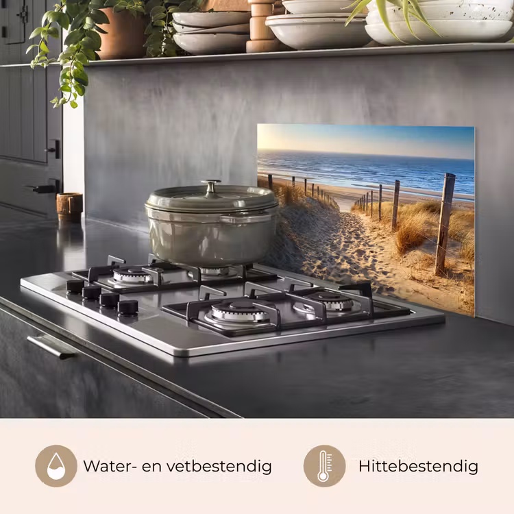 Strand - Zee - Nederland - Duinen - Zon keuken achterwand spatscherm klein -usp_NL