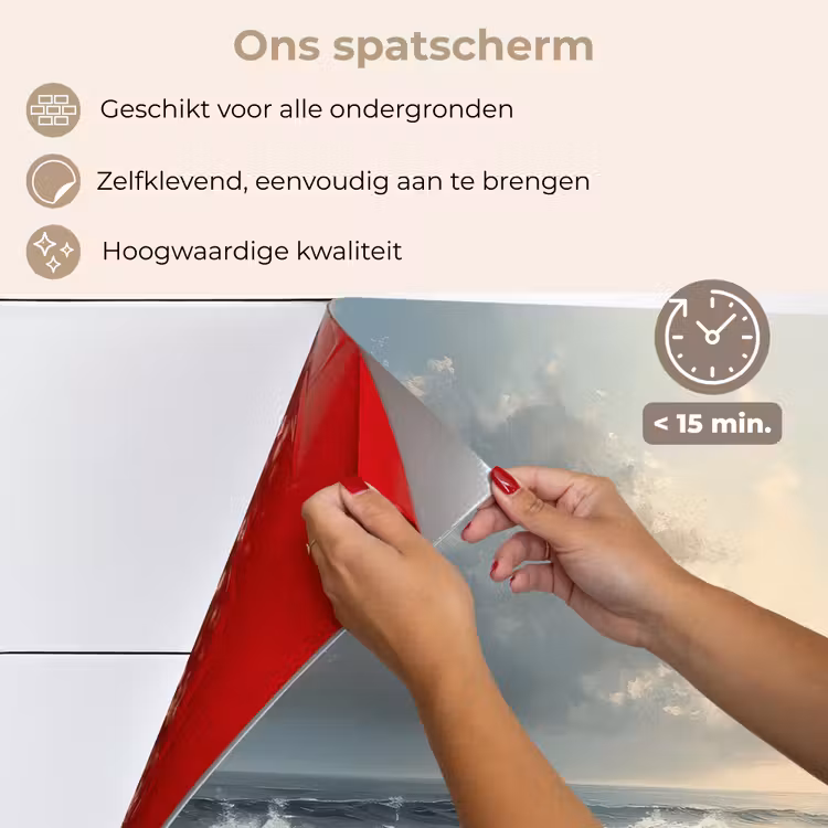Strand - Zee - Zonsondergang keuken achterwand spatscherm klein -spatscherm_NL