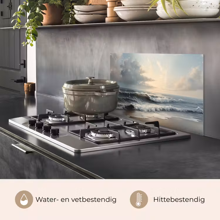 Strand - Zee - Zonsondergang keuken achterwand spatscherm klein -usp_NL