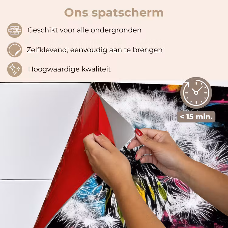 Street Art - Kleurrijk - Muur keuken achterwand spatscherm klein -spatscherm_NL