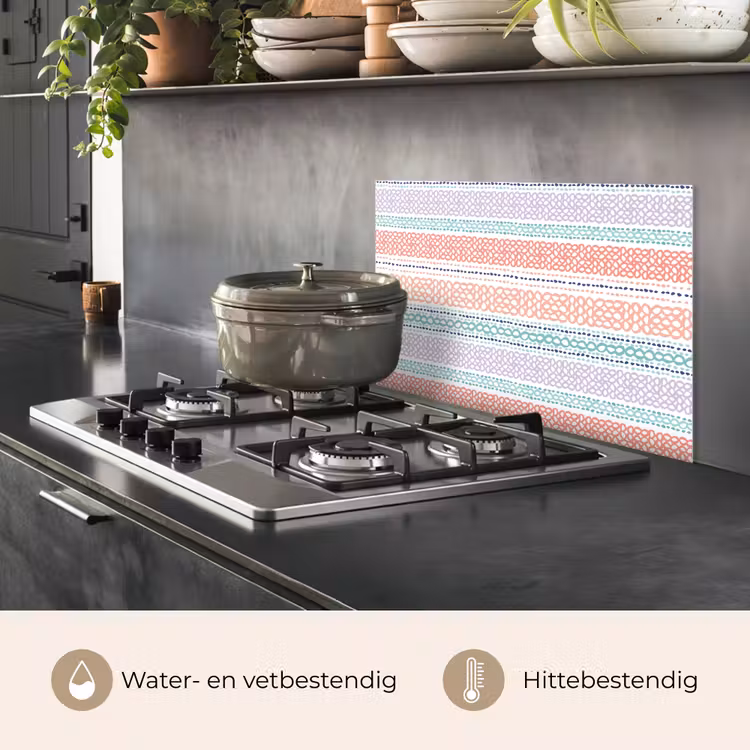 Strepen - Zomer - Kleuren keuken achterwand spatscherm klein 900 -usp_NL