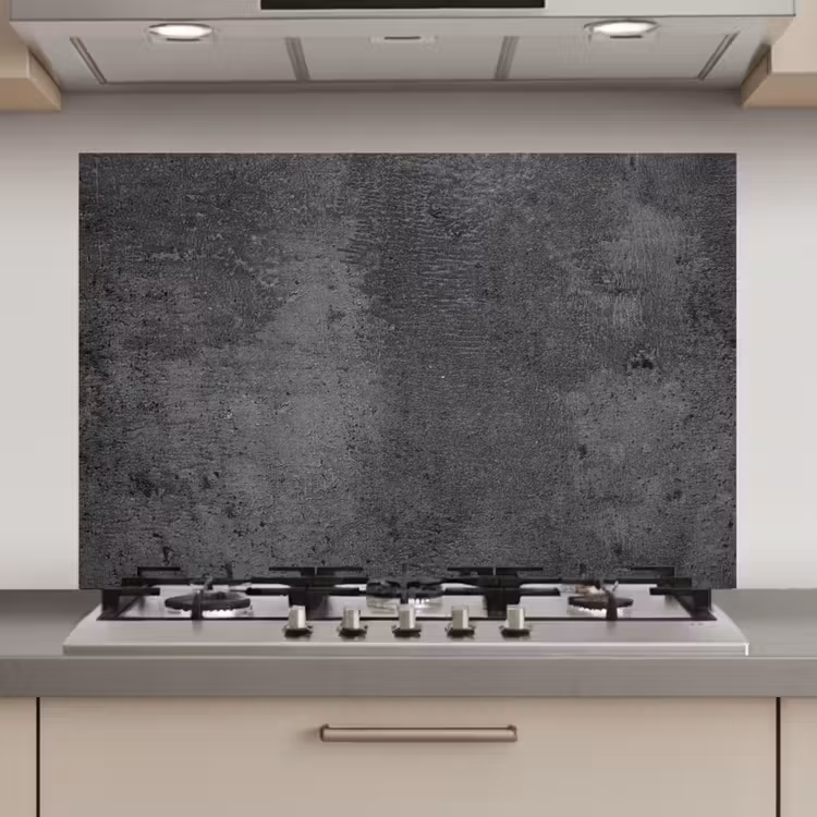 Structuur - Beton - Grijs - Industrieel - Rustiek keuken achterwand spatscherm klein -3d_website