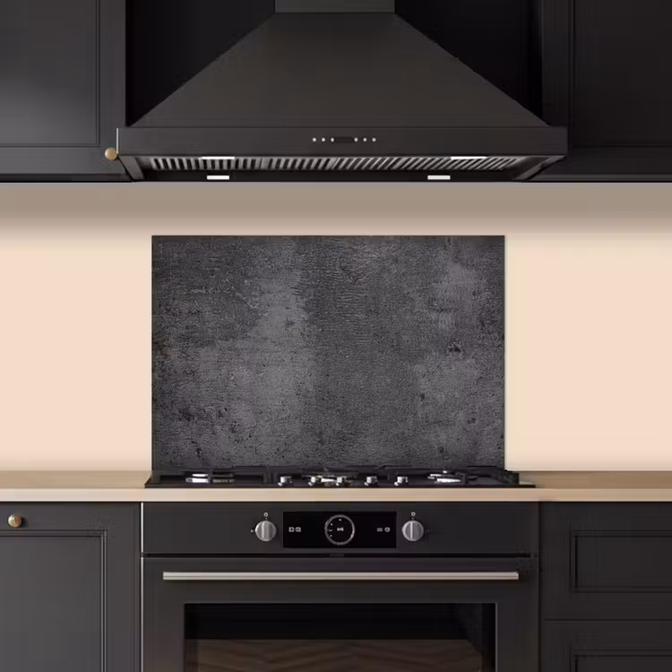 Structuur - Beton - Grijs - Industrieel - Rustiek keuken achterwand spatscherm klein -sfeer1