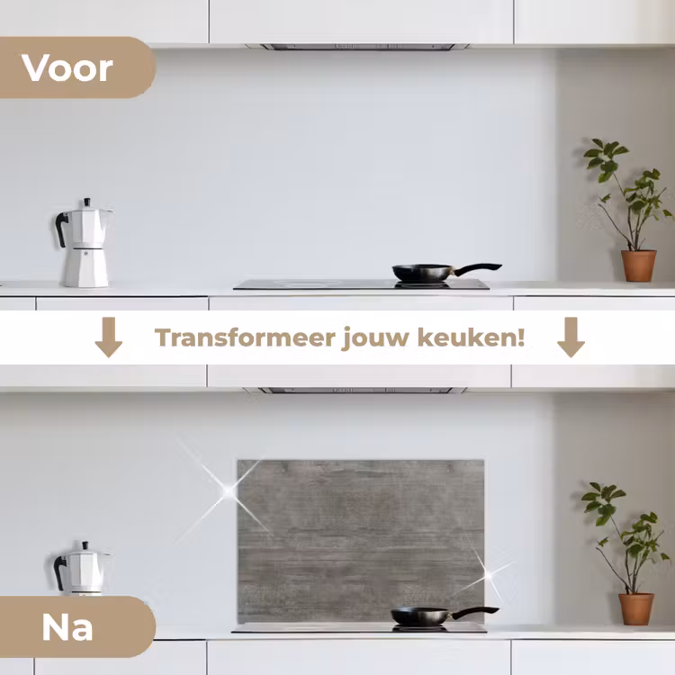 Structuur - Beton - Steen - Patronen keuken achterwand spatscherm klein 900 -voor_na_NL