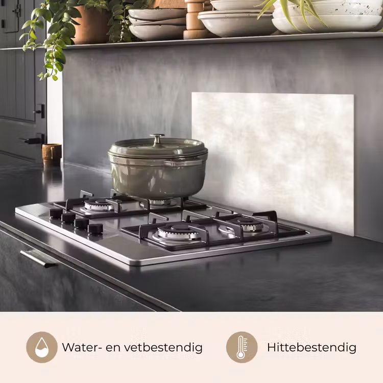 Subtiel - Structuur - Beige keuken achterwand spatscherm klein 900 -usp_NL