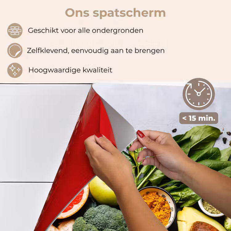 Symfonie van Superfoods keuken achterwand spatscherm klein -spatscherm_NL