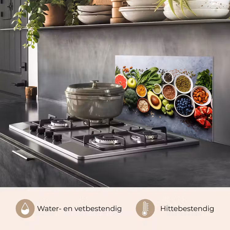 Symfonie van Superfoods keuken achterwand spatscherm klein -usp_NL