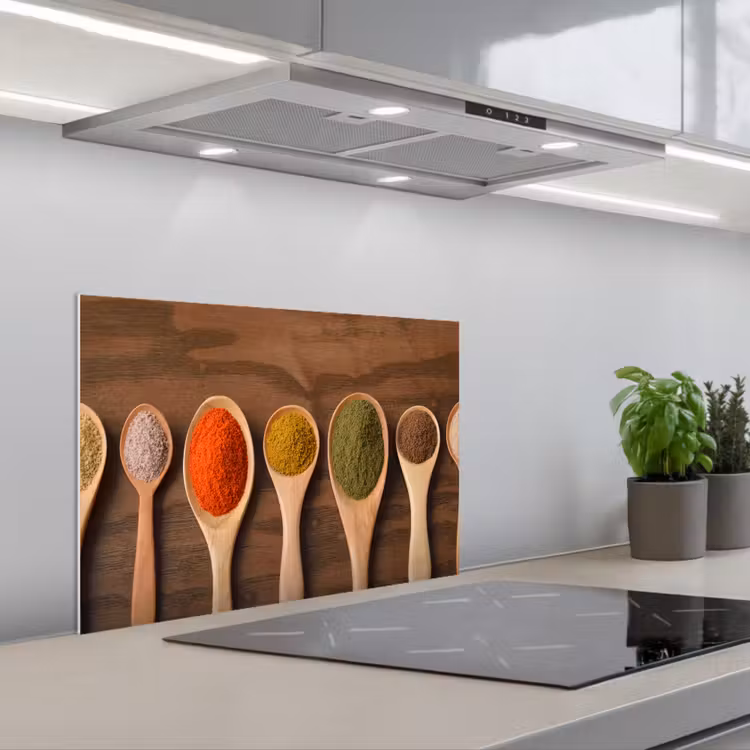 Symmetrie van Smaakmakers keuken achterwand spatscherm klein -3d_schuin