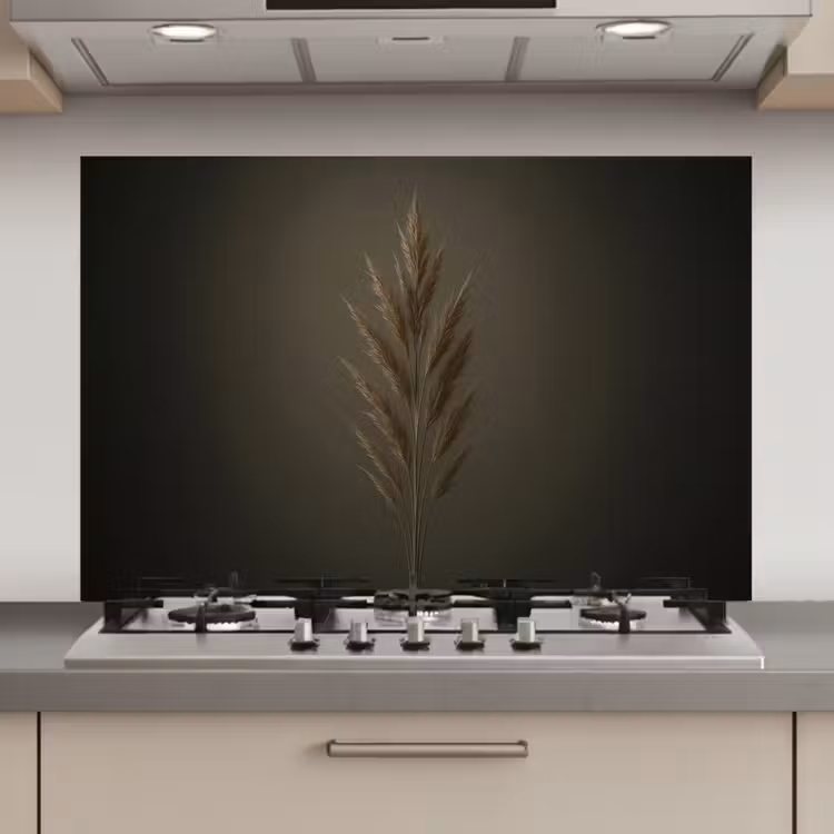 Tak - Pluimgras - Donkerbruin keuken achterwand spatscherm klein -3d_website