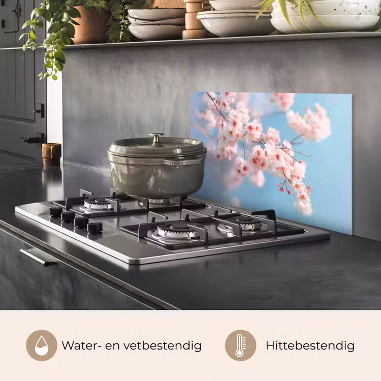 Takken - Bloesems - Roze keuken achterwand spatscherm klein -usp_NL