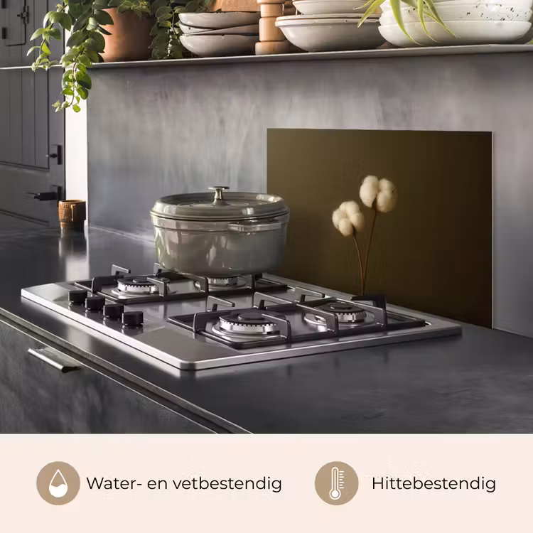 Takken - Katoen - Wit - Bollen keuken achterwand spatscherm klein -usp_NL