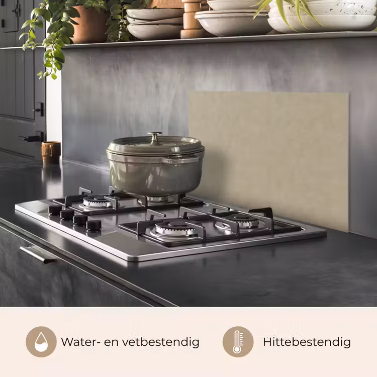 Taupekleur - Gewolkt textuur - Natuurlijk keuken achterwand spatscherm klein 900 -usp_NL