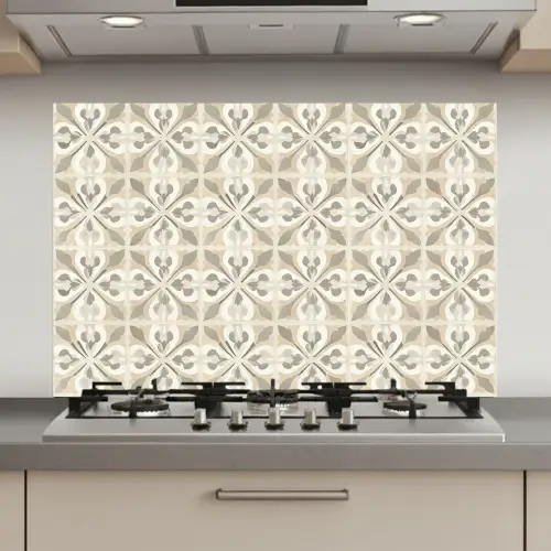 Tegel - Motief - Beige keuken achterwand spatscherm klein 900 -3d_website