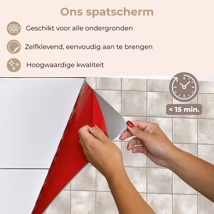 Tegels - Natuurlijk - Grijs keuken achterwand spatscherm klein 900 -spatscherm_NL