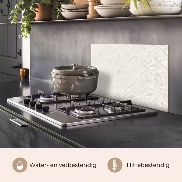 Textuur - Abstract - Beige keuken achterwand spatscherm klein 900 -usp_NL