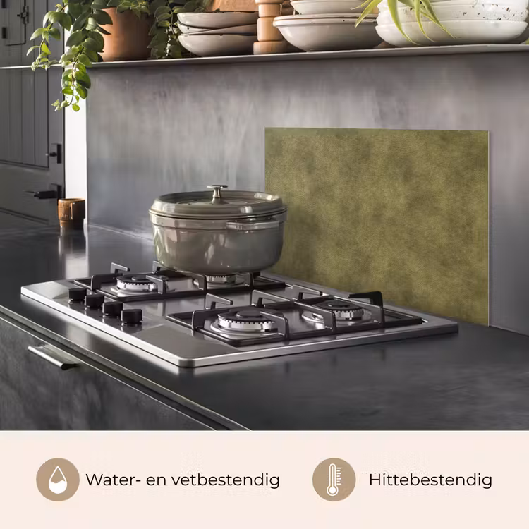 Textuur - Abstract - Groen keuken achterwand spatscherm klein 900 -usp_NL