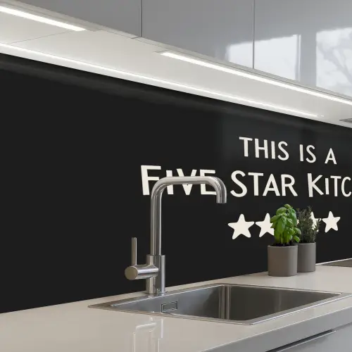 This is a five star kitchen keuken achterwand 2 middel -3d_schuin