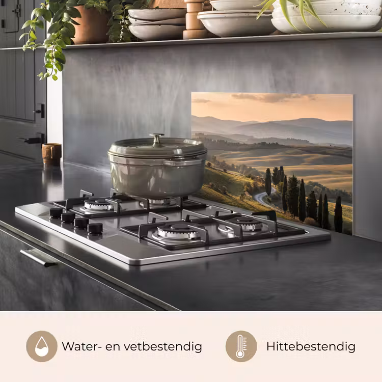 Toscaans - Landschap - Heuvels keuken achterwand spatscherm klein -usp_NL