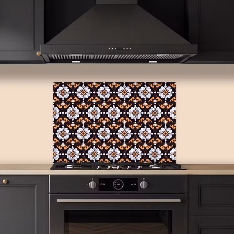 traditioneel - Element - Kleurrijk keuken achterwand spatscherm klein 900 -sfeer1