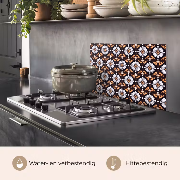 traditioneel - Element - Kleurrijk keuken achterwand spatscherm klein 900 -usp_NL