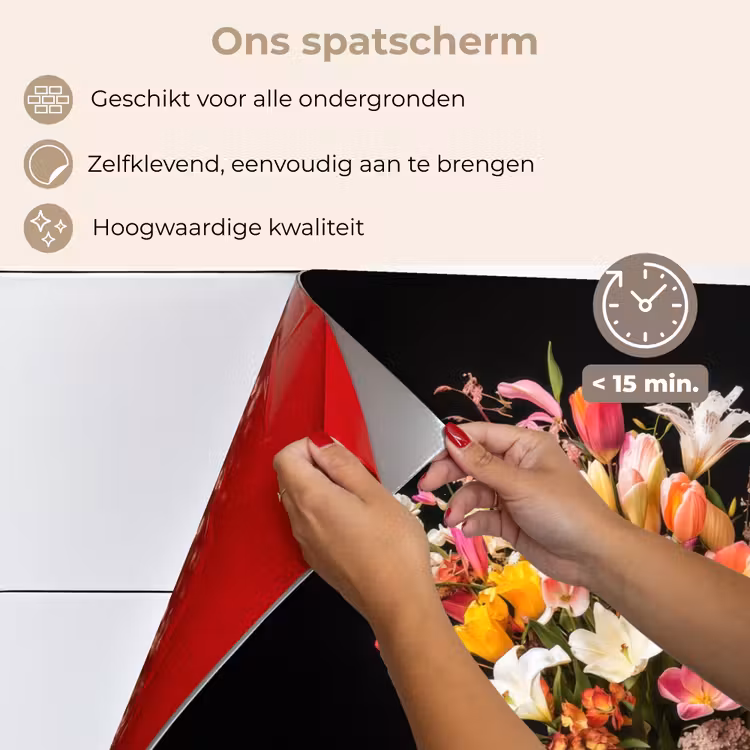 Vaas - Bloemen - Tulpen keuken achterwand spatscherm klein -spatscherm_NL