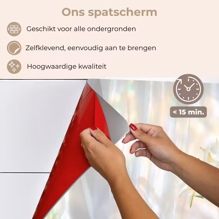 Vaas - Eieren - Bloemen keuken achterwand spatscherm klein -spatscherm_NL