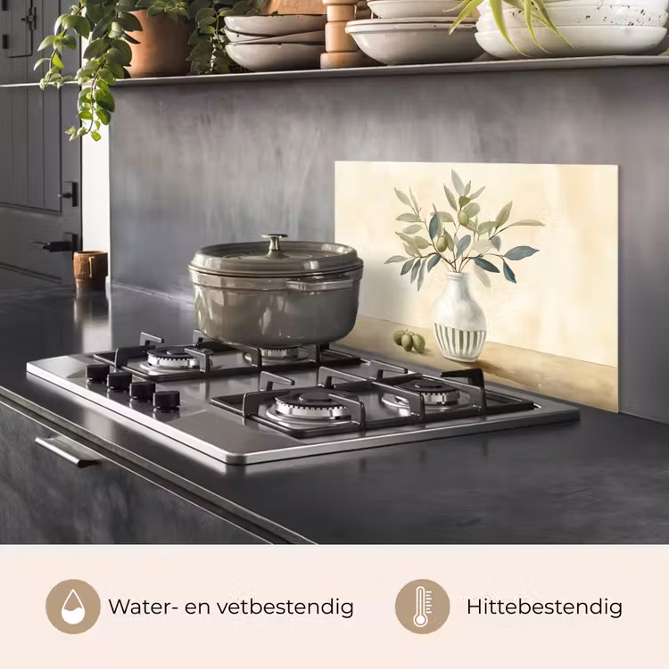 Vaas - Keramiek - Olijftakken keuken achterwand spatscherm klein -usp_NL