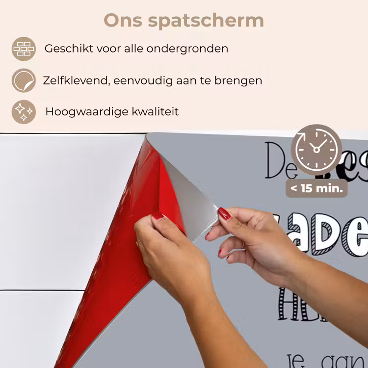 Vaderdag geschenk - Vader - Spreuken - De beste vaders - Quote keuken achterwand spatscherm klein -spatscherm_NL