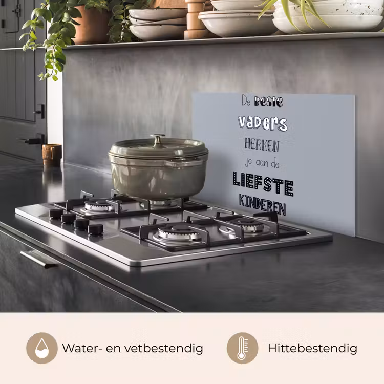 Vaderdag geschenk - Vader - Spreuken - De beste vaders - Quote keuken achterwand spatscherm klein -usp_NL