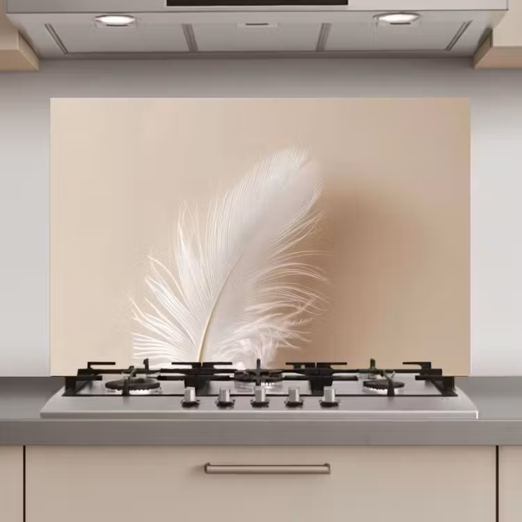 Veer - Minimalistisch - Roze keuken achterwand spatscherm klein -3d_website