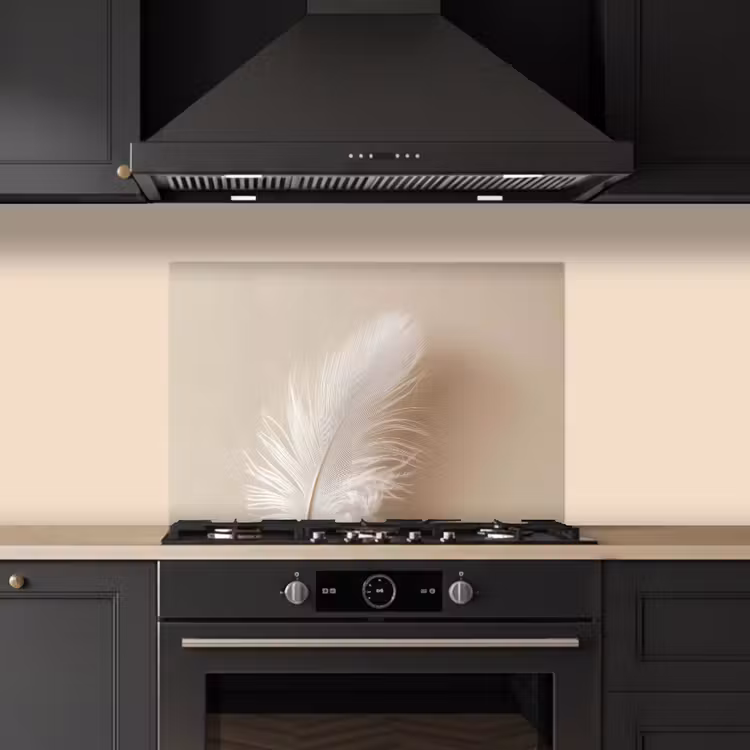 Veer - Minimalistisch - Roze keuken achterwand spatscherm klein -sfeer1