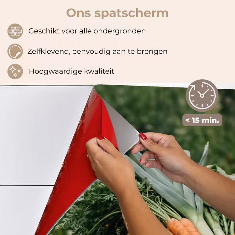 Veld - Groenten - Biologisch - Oogst keuken achterwand spatscherm klein -spatscherm_NL