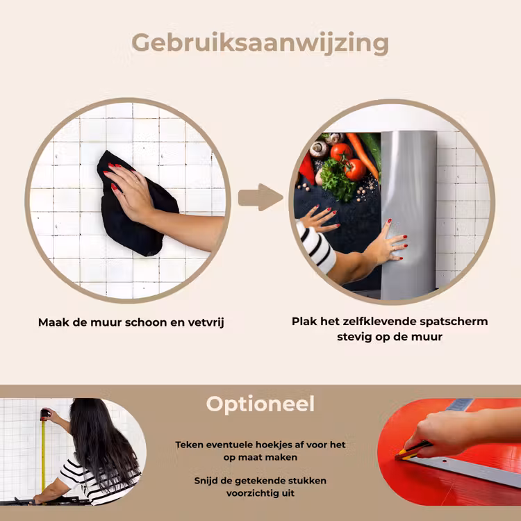 Verse Oogst in de Keuken keuken achterwand spatscherm klein -gebruiksaanwijzing_NL
