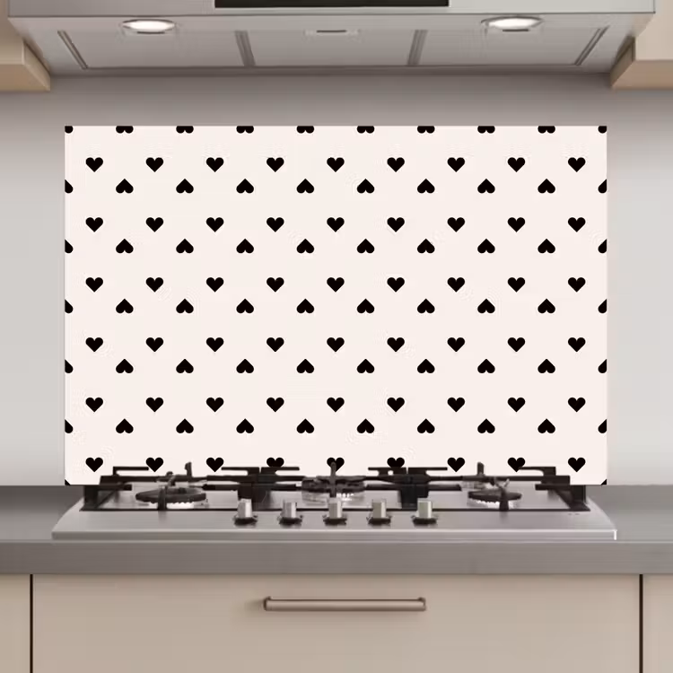 Vet - Liefde - Wit - Zwart keuken achterwand spatscherm klein 900 -3d_website