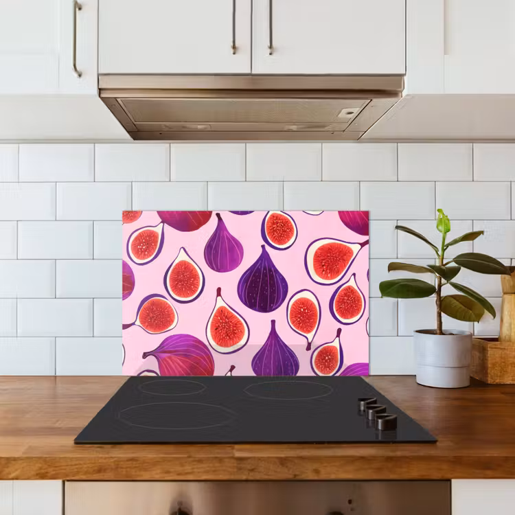 Vijgen - Roze - Paars keuken achterwand spatscherm klein -sfeer2