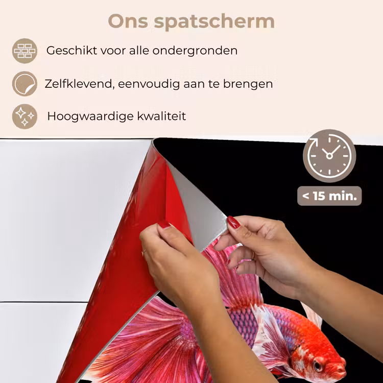 Vissen - Kleurrijk - Dieren keuken achterwand spatscherm klein -spatscherm_NL
