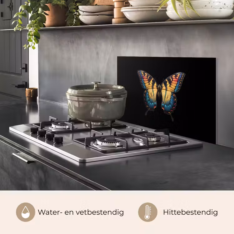 Vlinder - Kleurrijk - Speels keuken achterwand spatscherm klein -usp_NL