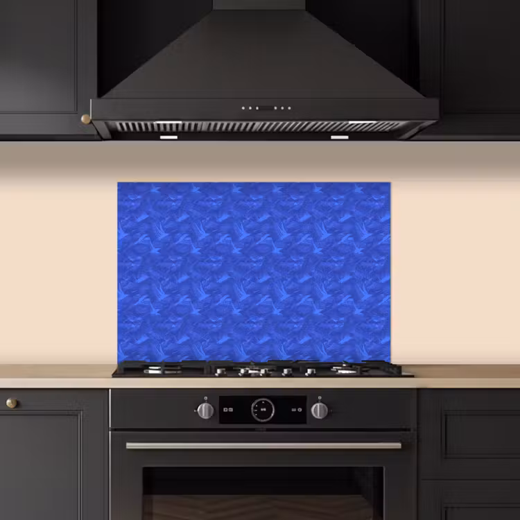 Vogels - Patroon - Veren keuken achterwand spatscherm klein 900 -sfeer1