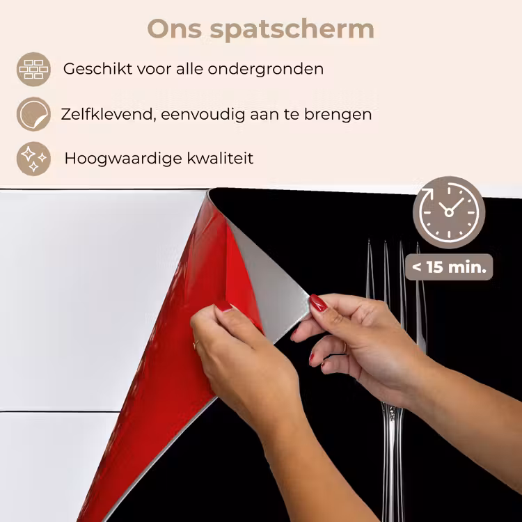 Vork - Mes - Zilver keuken achterwand spatscherm klein -spatscherm_NL