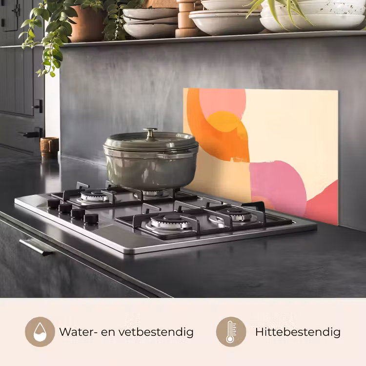 Vormen - Abstract - Kleurrijk keuken achterwand spatscherm klein -usp_NL