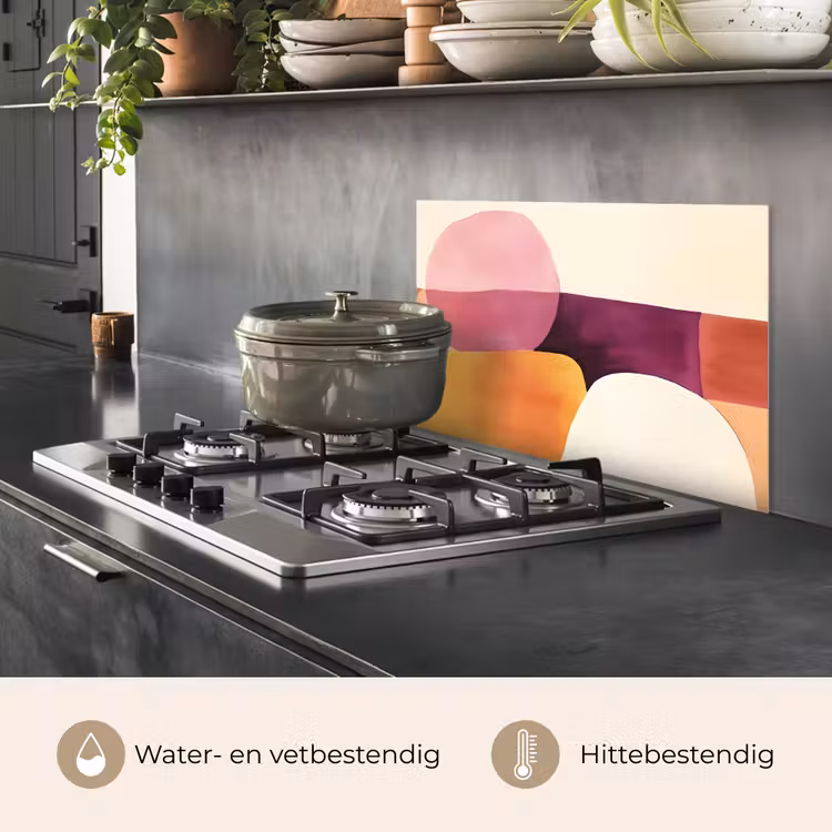 Vormen - Abstract - Kleurrijk keuken achterwand spatscherm klein -usp_NL