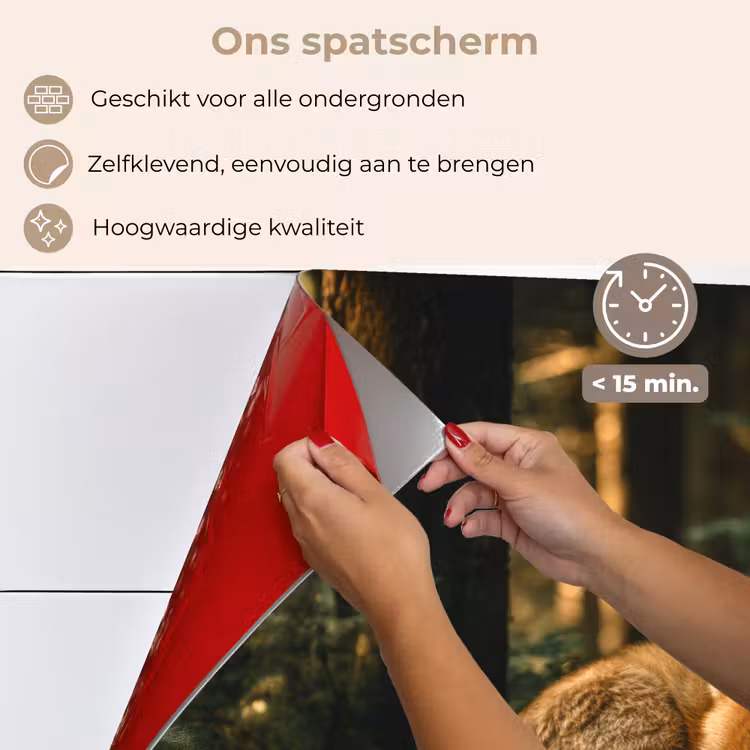 Vos - Bos - Slapen keuken achterwand spatscherm klein -spatscherm_NL