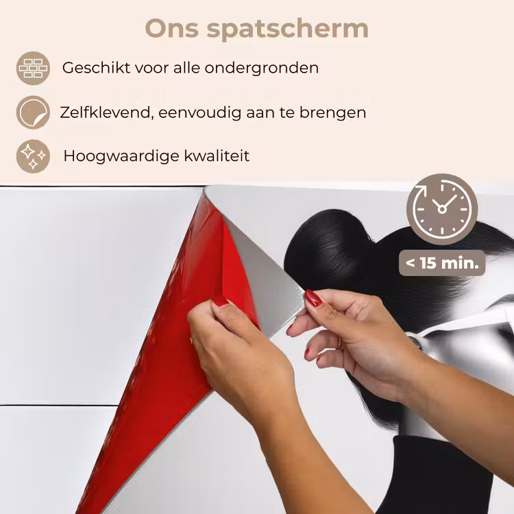 Vrouw - Champagne - Modern keuken achterwand spatscherm klein -spatscherm_NL