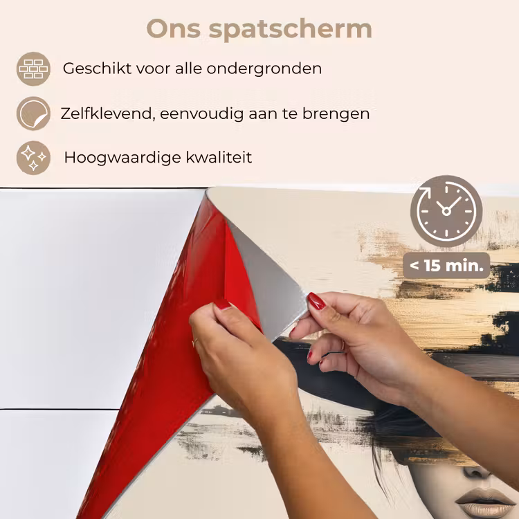 Vrouw - Hoed - Verf keuken achterwand spatscherm klein -spatscherm_NL