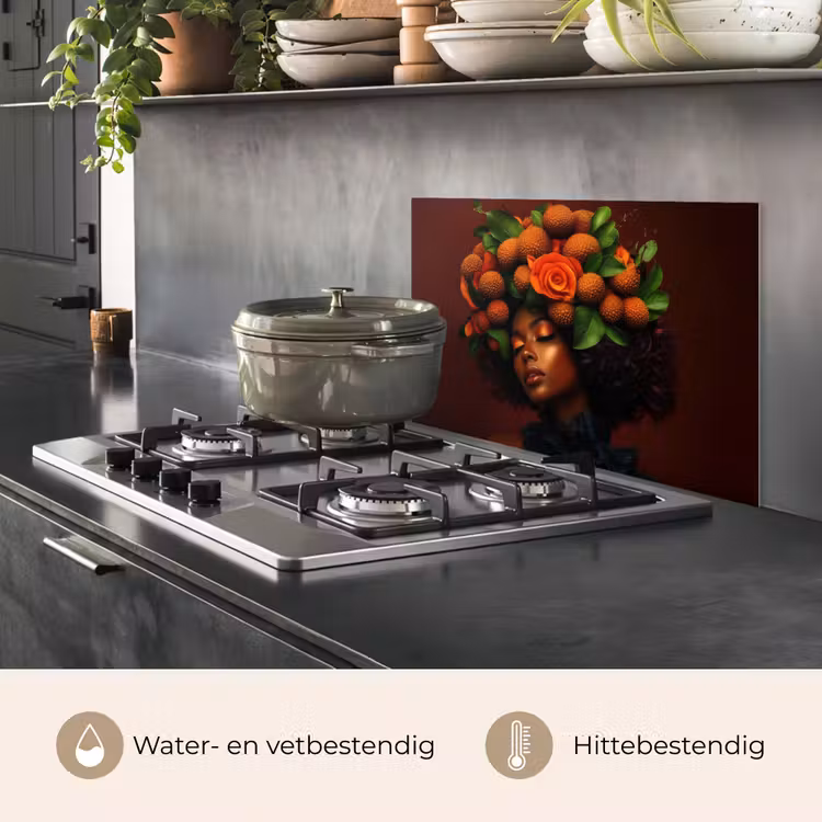 Vrouw - lychee - exotisch keuken achterwand spatscherm klein -usp_NL