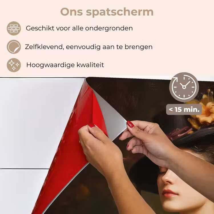 Vrouw - Victoriaans - Portret keuken achterwand spatscherm klein -spatscherm_NL