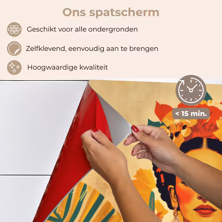 Vrouwelijk - Bloemen - Sieraden keuken achterwand spatscherm klein -spatscherm_NL