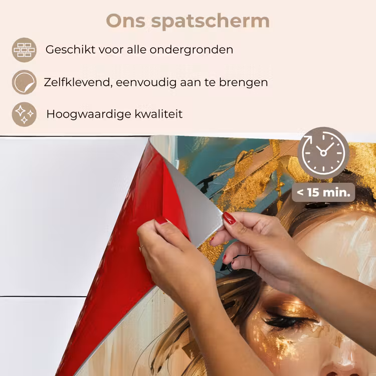 Vrouwen - Portret - Luxe - Goud keuken achterwand spatscherm klein -spatscherm_NL