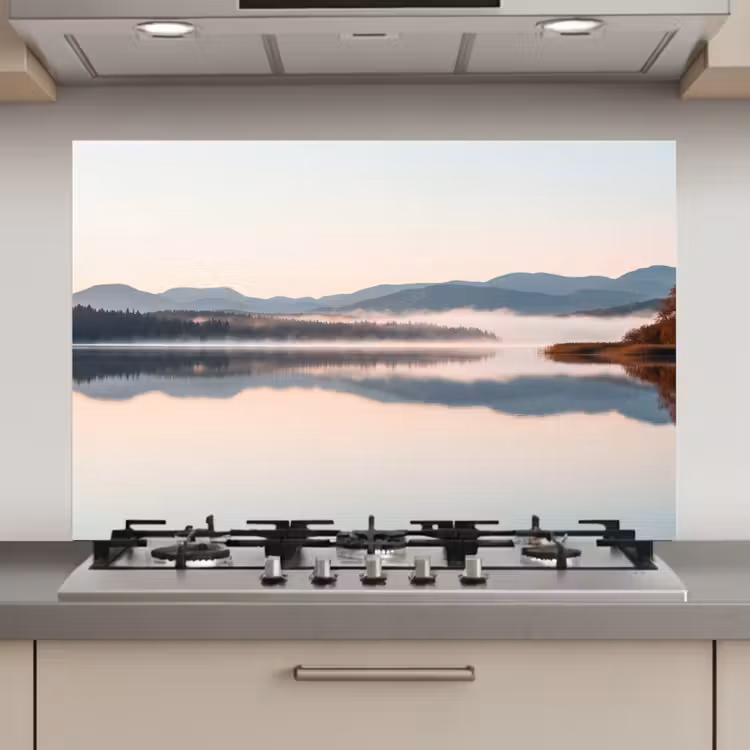 Water - Bomen - Mistlaag keuken achterwand spatscherm klein -3d_website